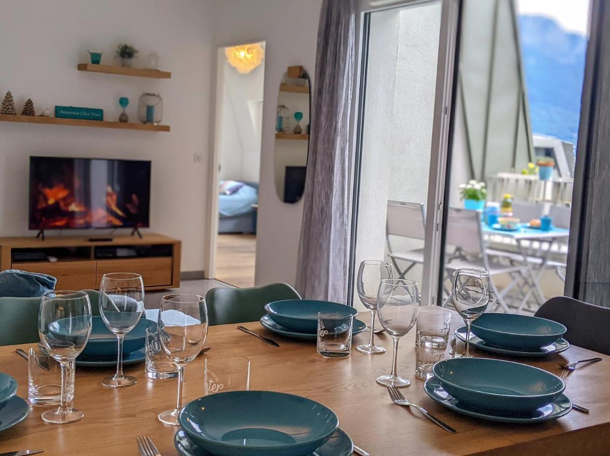 Le Bleu Du Lac 3 Etoiles - Secteur Recherche, Calme & Familiale, A 300M Du Lac & De La Vieille Ville, Garage Prive Annecy Ngoại thất bức ảnh